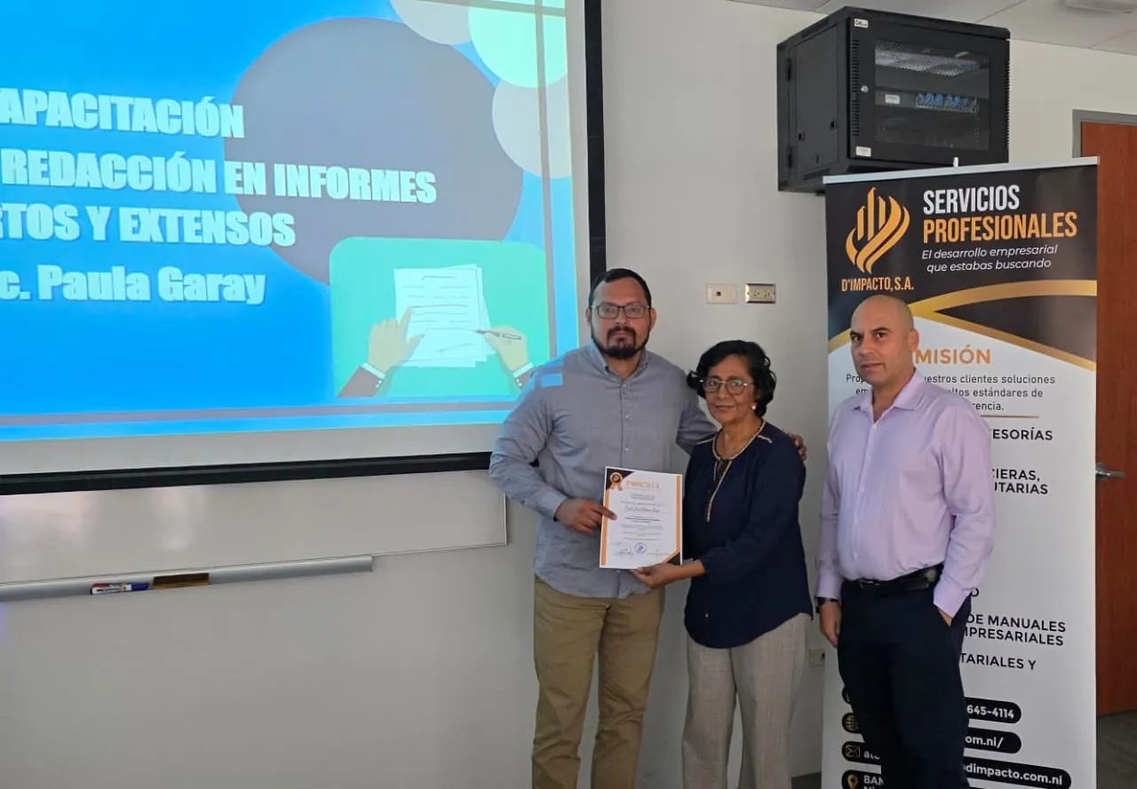 Entrega de certificados de capacitación normativa D´IMPACTO S.A.